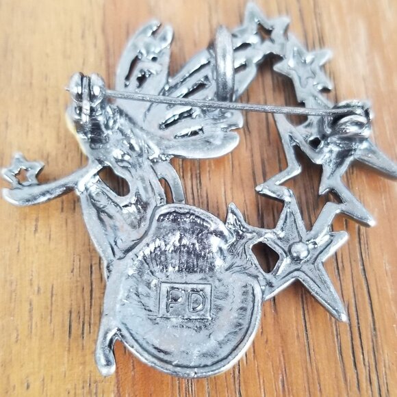 Premier Designs Brooch Pin Pendant Fairy Angel Sprite Silver and Enamel READ - Picture 3 of 5